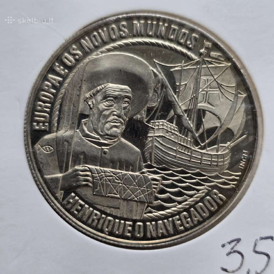 Portugalija 1991 2 1/2 Ecu Cu-ni Enrike Navigatori