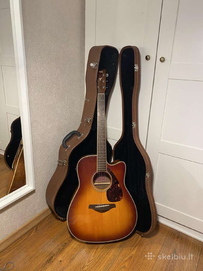 Yamaha Fgx720sca akustinė-elektrinė gitara + kieta