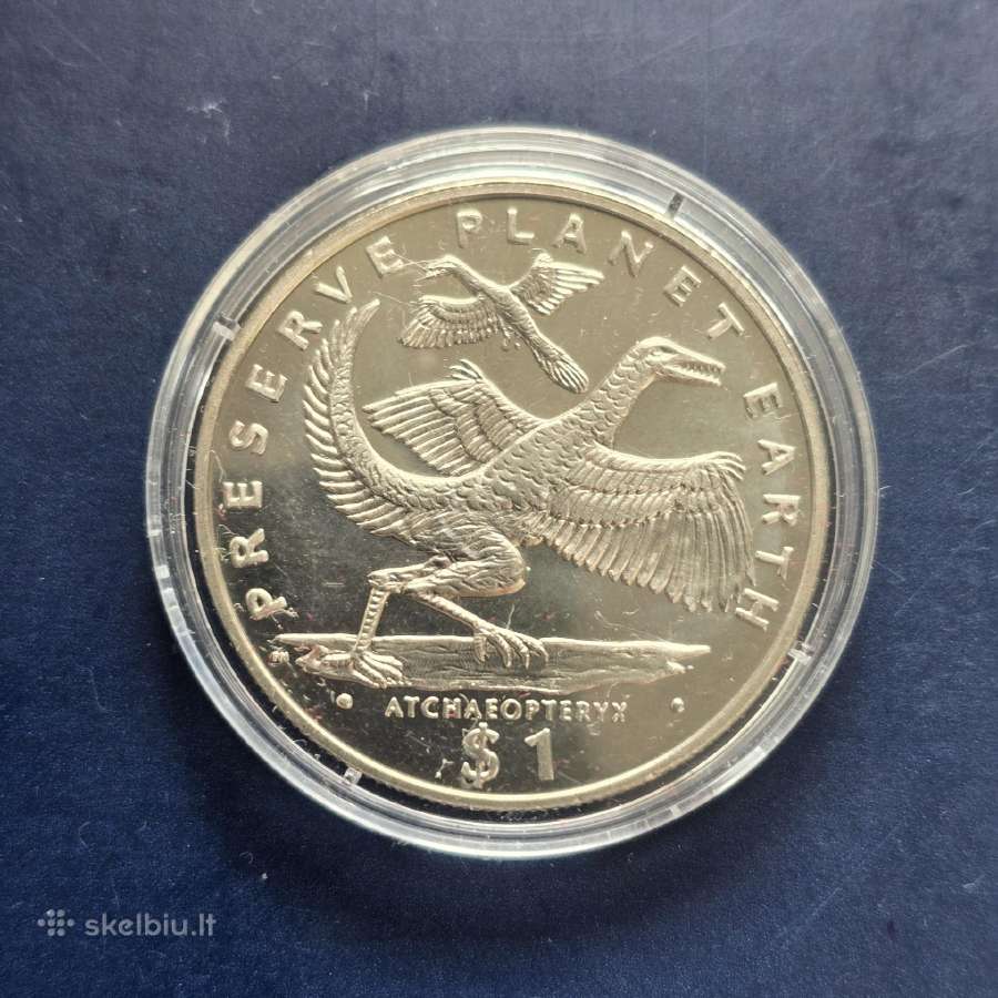 Liberija 1993 1 Dollar Atchaeopteryx Cu-ni