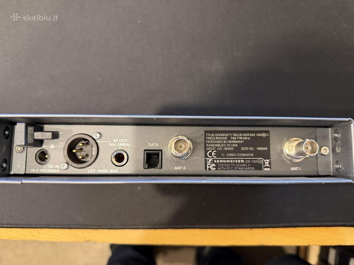 Sennheiser Ew100 G2 Range C imtuvas - nuotraukos Nr. 2