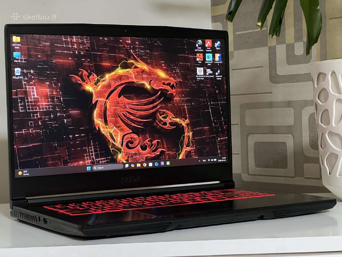 Parduodamas Msi Gf63 su Rtx 2050, I5-11k, 144hz. - nuotraukos Nr. 2