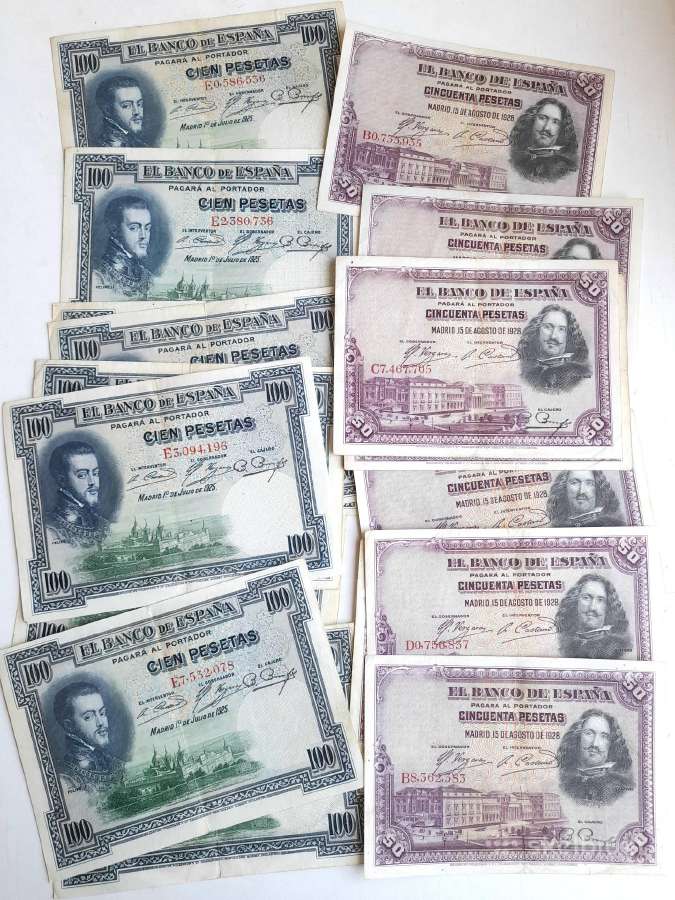 Pesetos 1925-1928m Ispanija