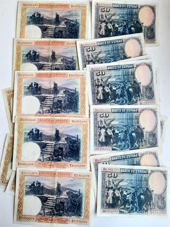 Pesetos 1925-1928m Ispanija - nuotraukos Nr. 2