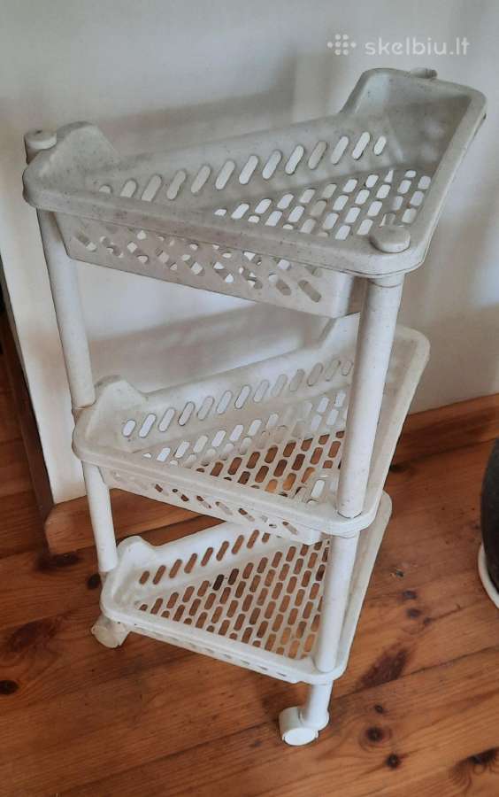 Surenkamas plastmasinis vežimėlis
