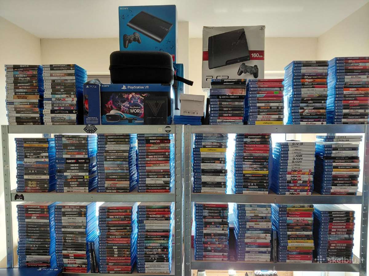 Pa3-ps4-ps5 zaidimai.ypač didelis pasirinkimas.