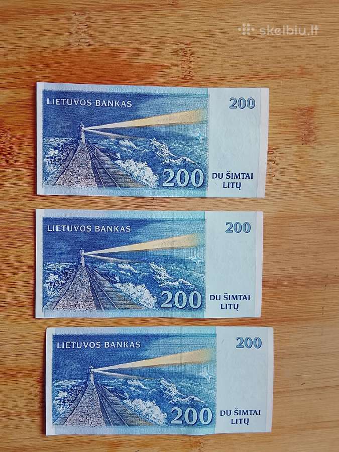 200 litų 1997m. A.a.serija - nuotraukos Nr. 2