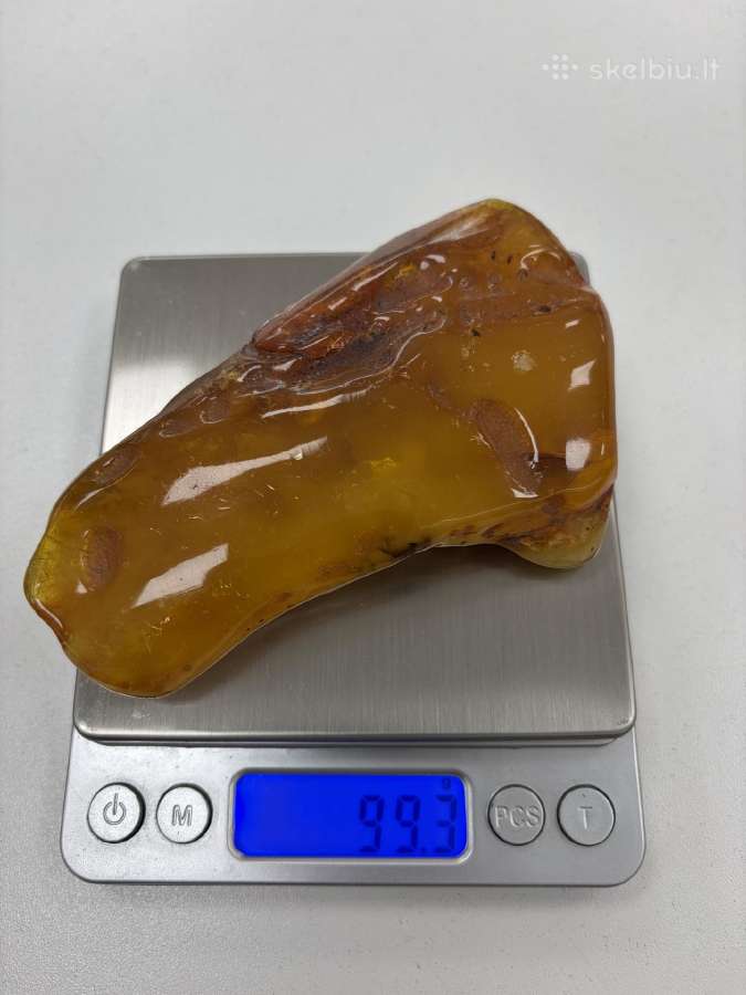 Gintaro grynuolis svoris 99g. Kaina 300 Eur - nuotraukos Nr. 3