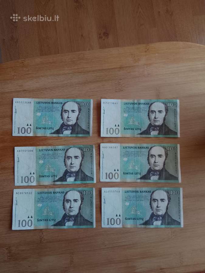 100 Litų 2000metu.