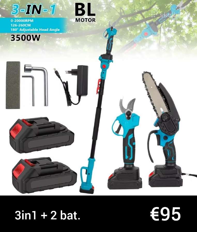 3in1 akumuliatorinis genėjimo įrankių rinkinys - nuotraukos Nr. 12