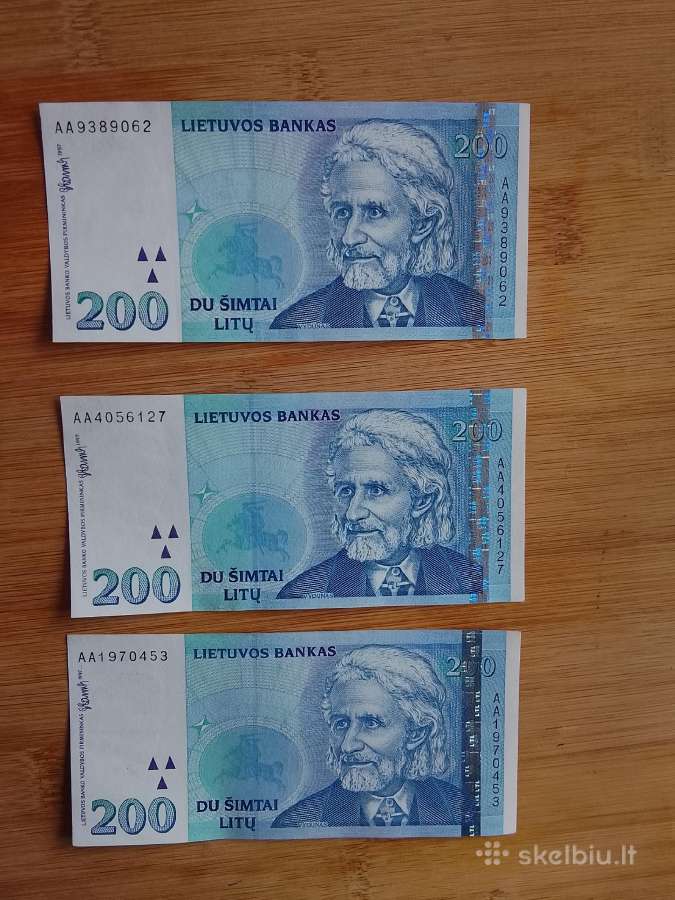 200 litų 1997 metu