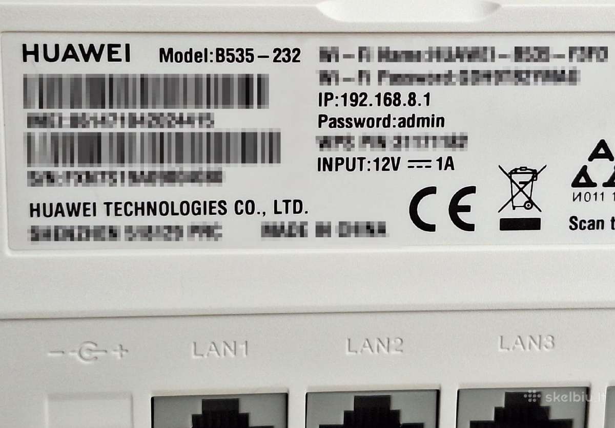 Huawei B535-232 4G+ Lte modemas su Sim kortele - nuotraukos Nr. 3
