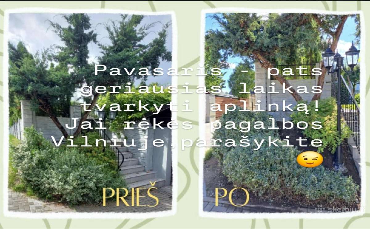 Ieškau aplinkos tvarkymo darbo