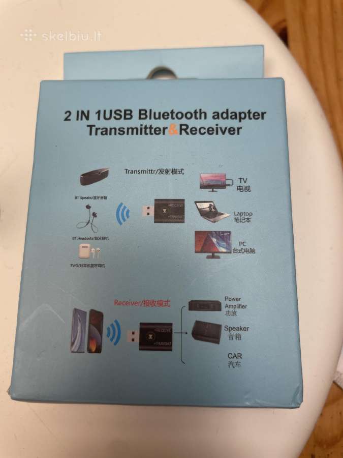 Bluetooth siųstuvas/resyveris