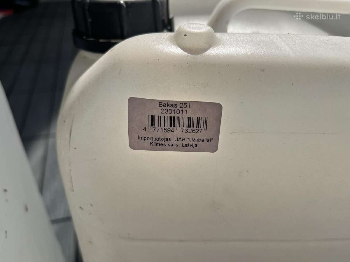 Dvi 25l plastikinės talpos - nuotraukos Nr. 2