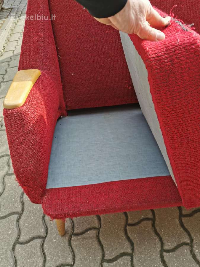 Minimalistinio stiliaus mid-century sofutė - nuotraukos Nr. 3