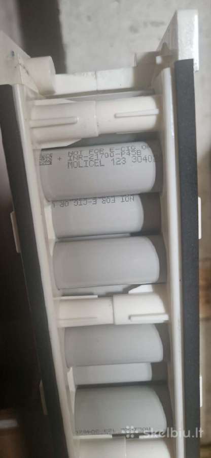 Molicel 21700 45b 224vnt kaina 190eur. - nuotraukos Nr. 3
