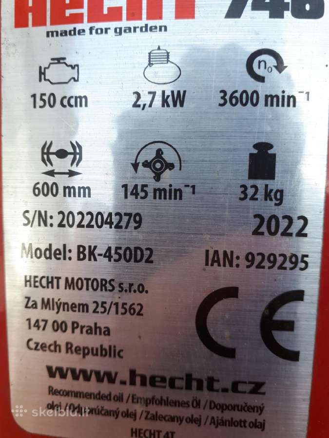 Benzininis motoblokas-freza