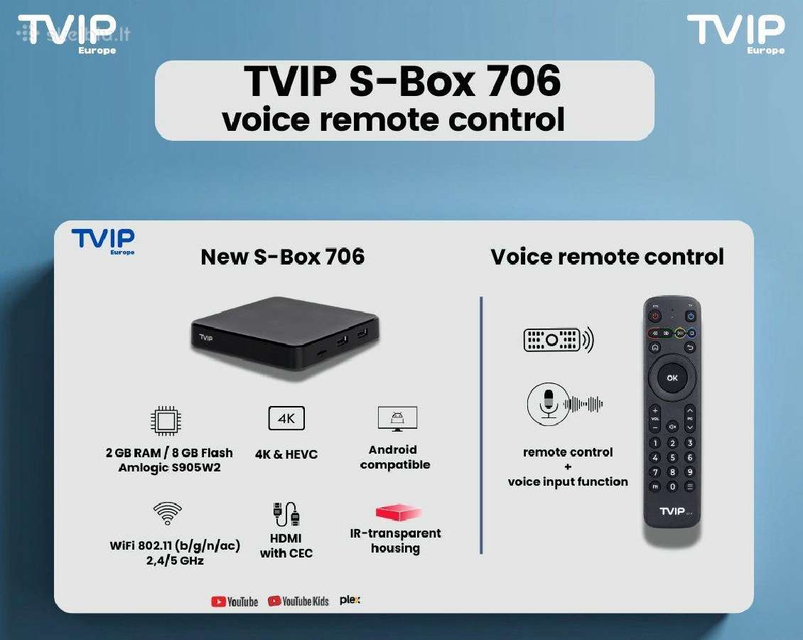 Smart TV Box Android Išmanūs Iptv priedėliai - nuotraukos Nr. 33