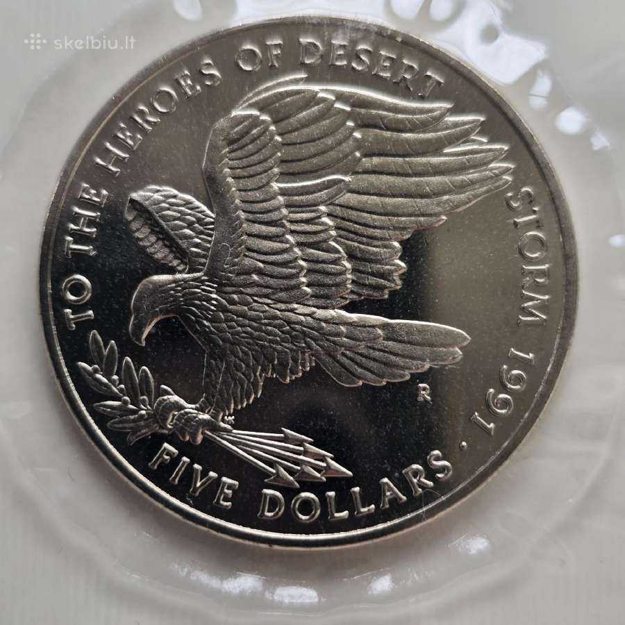 Maršalo salos 1991 5 Dollars Cu-ni