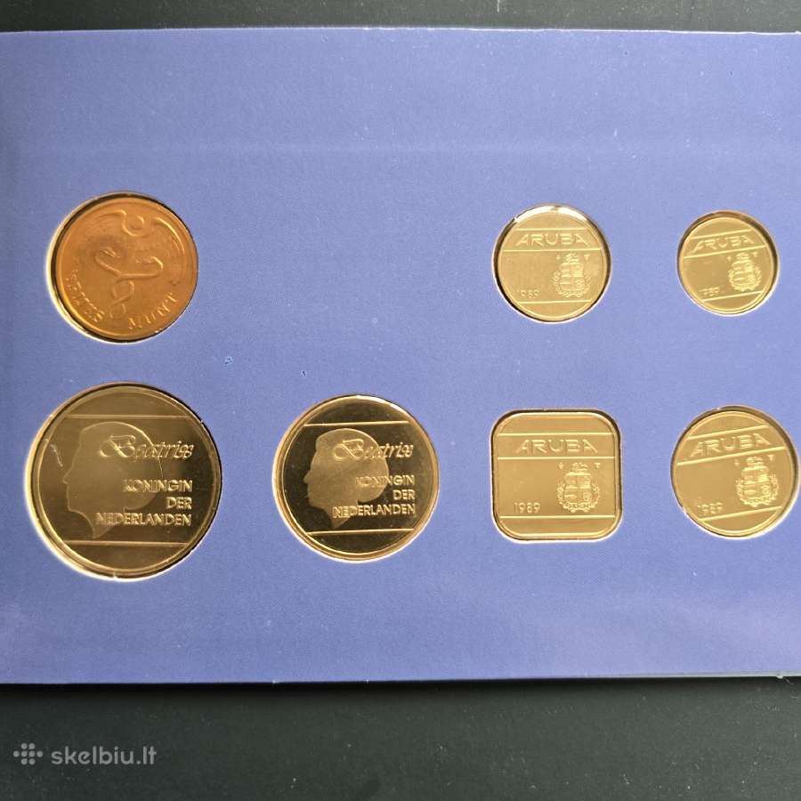 Aruba 1989m 6 monetų rinkinys - nuotraukos Nr. 3