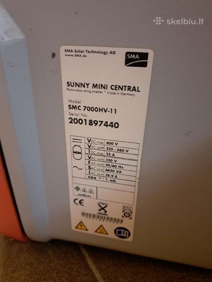 Inverteris Sma Smc 7000hv-11 - nuotraukos Nr. 4