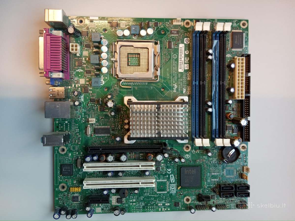 Lga775 mot. plokštės (2 vnt.) (agp/pcie/ddr2) - nuotraukos Nr. 2