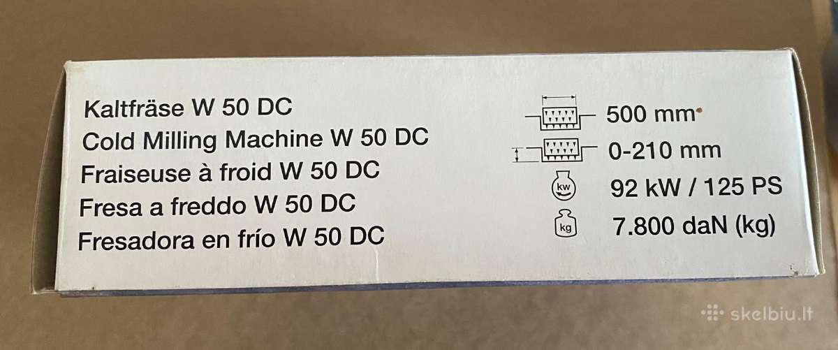 Wirtgen W 50 Dc 1:50 modelis - nuotraukos Nr. 10