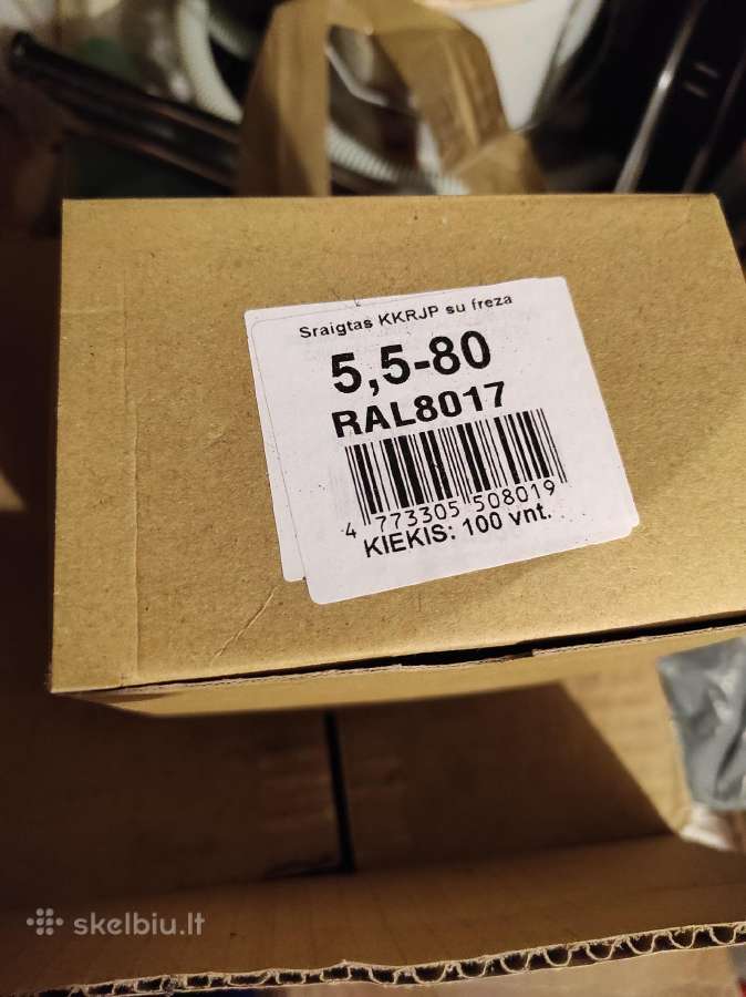Stogo savisriegiai varžtai su tarpine 5.5x80 - nuotraukos Nr. 2