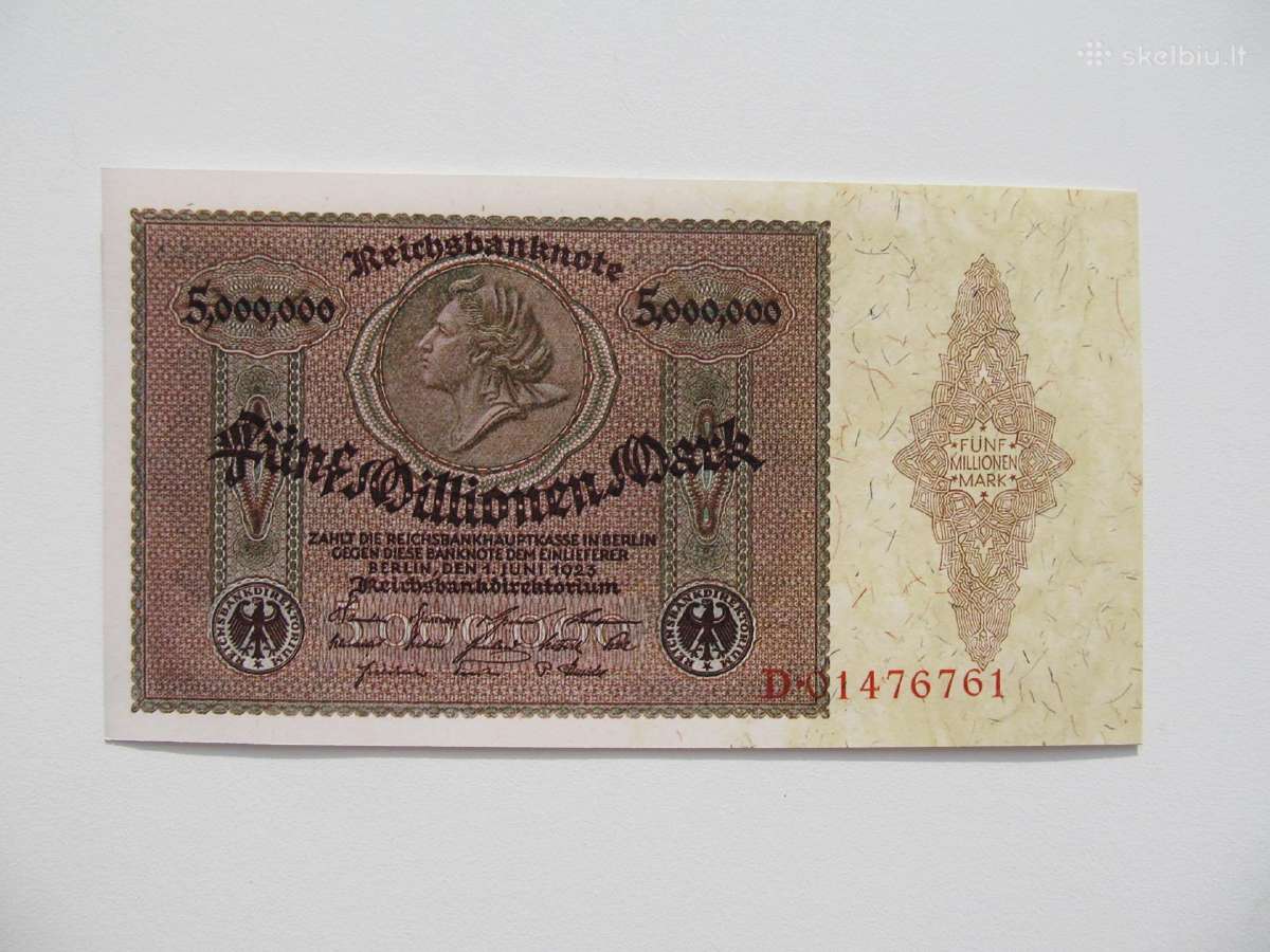 5 milijonai markiu , Berlynas Vokietija , 1923