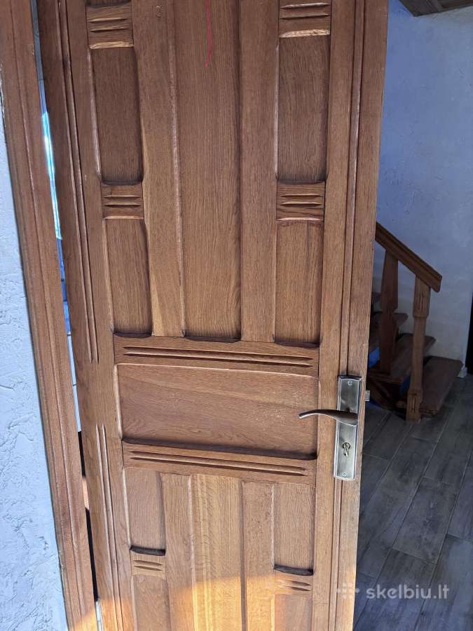 Parduodamos naudotos ąžuolinės vidaus durys - nuotraukos Nr. 2