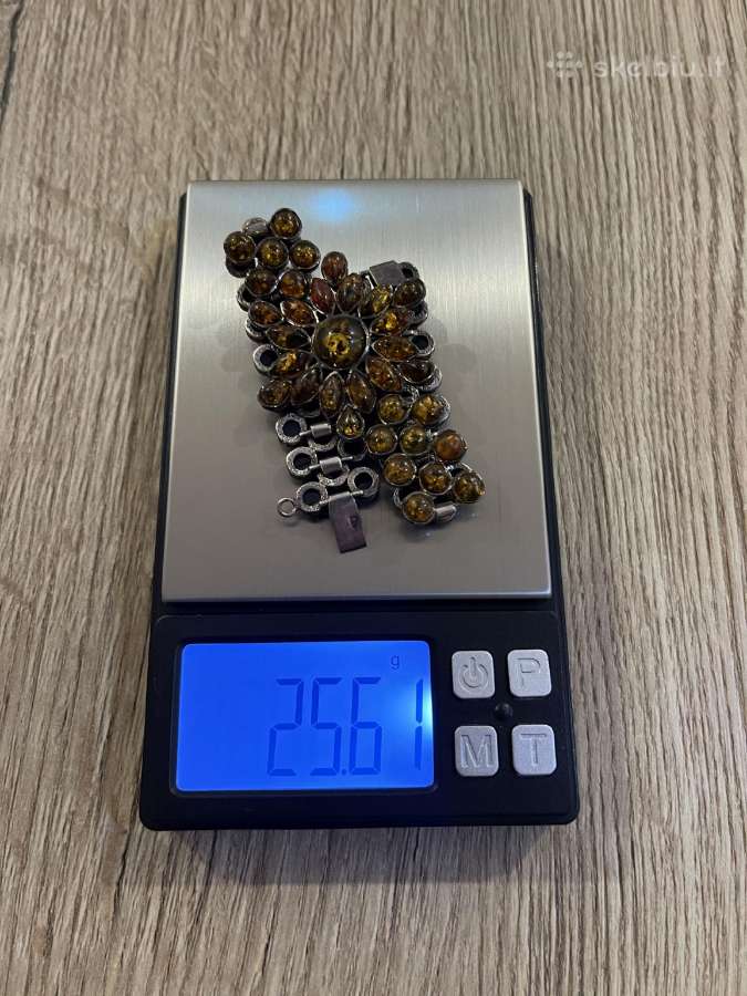 Gintarinė apyrankė su sidabru 925 – nauja - nuotraukos Nr. 2