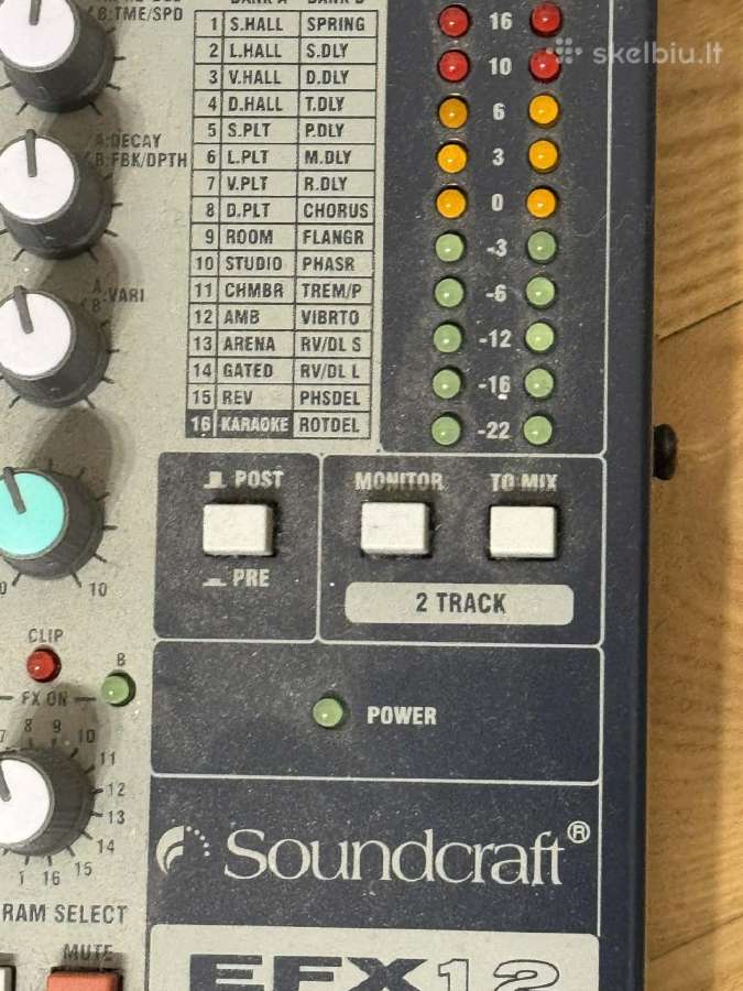 Soundcraft Efx12 mikšeris