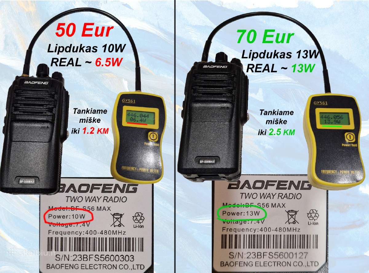 Baofeng Bf-s56 Max atsparumas ir didelis atstumas - nuotraukos Nr. 2
