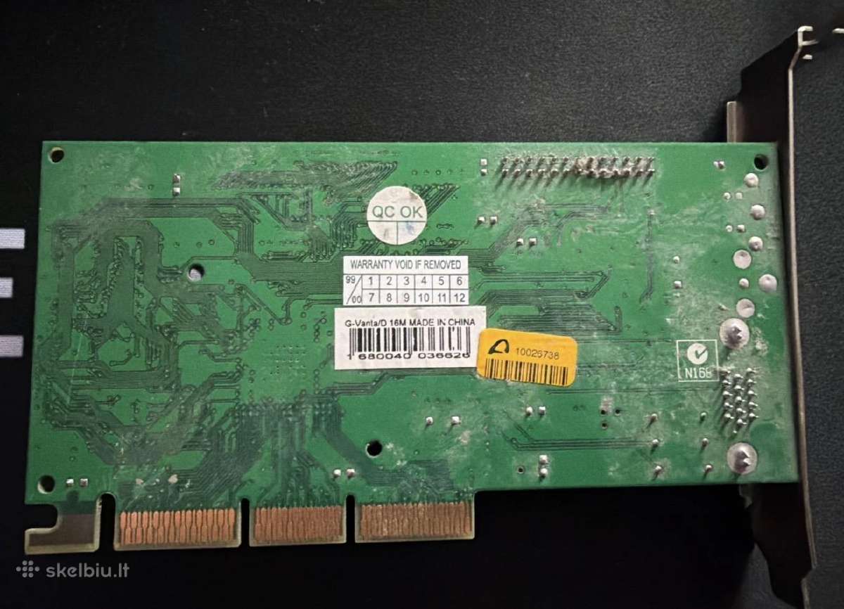 Nvidia Riva Tnt2 Vanta / M64 16mb Agp - nuotraukos Nr. 2