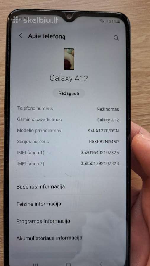 Samsung a12 - nuotraukos Nr. 3