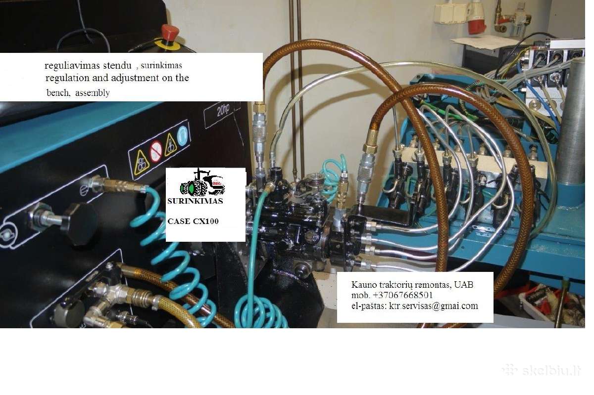 Case Mx100 galios didinimas Lucas siurblys Ktr