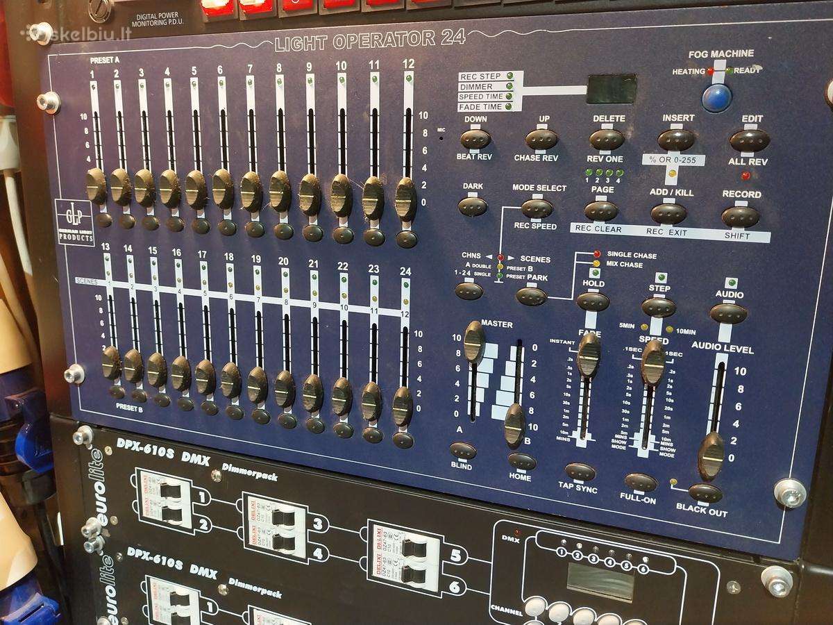 Dmx Glp Light Operator 24 apšvietimo pultas