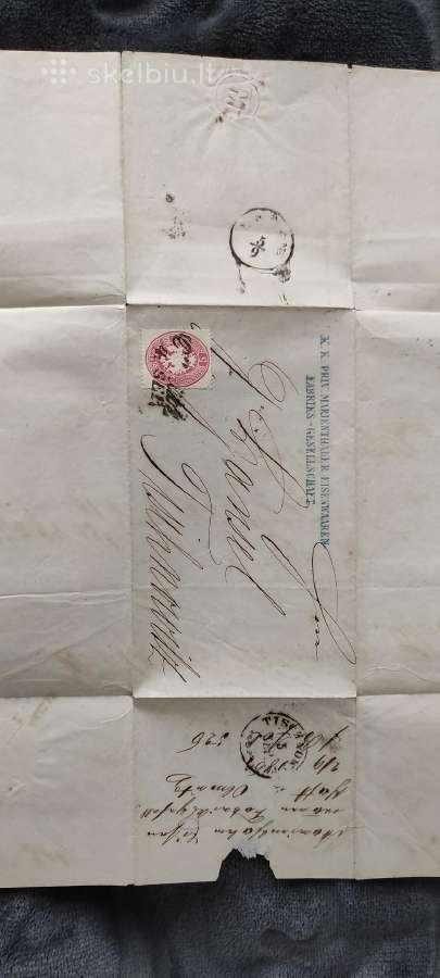 1863 m. sąskaita faktūra – Marienthalerio geležies - nuotraukos Nr. 2