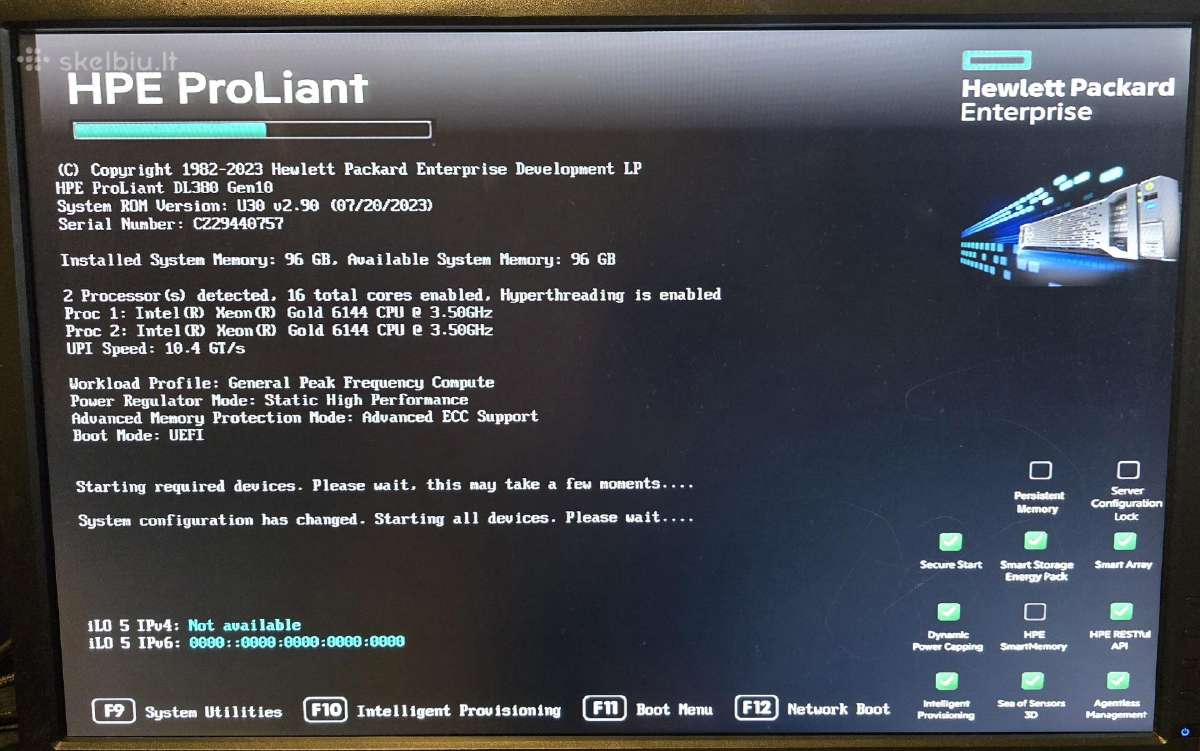 Hp Proliant Dl380 Gen10 2x Cpu 8x Nvme + 16x Sff - nuotraukos Nr. 24
