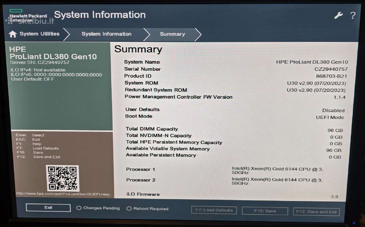 Hp Proliant Dl380 Gen10 2x Cpu 8x Nvme + 16x Sff - nuotraukos Nr. 25