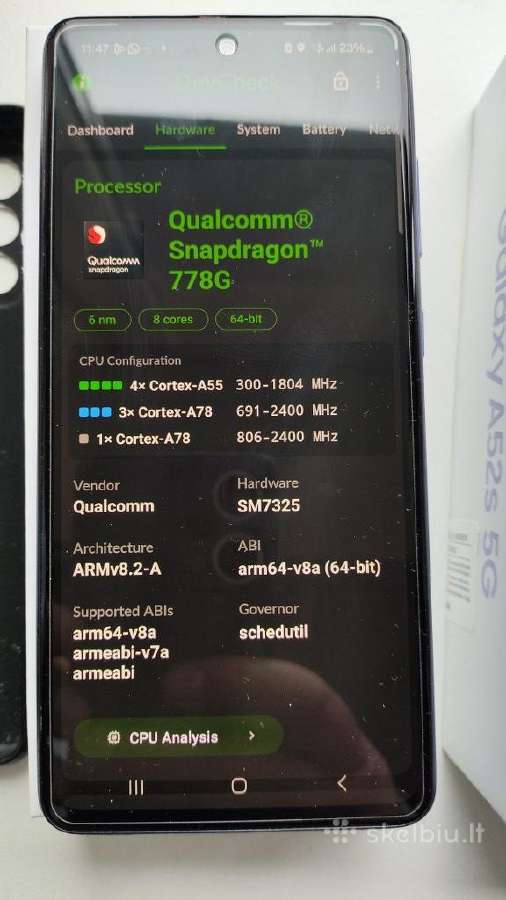 Samsung galaxy A52s 5G - nuotraukos Nr. 6