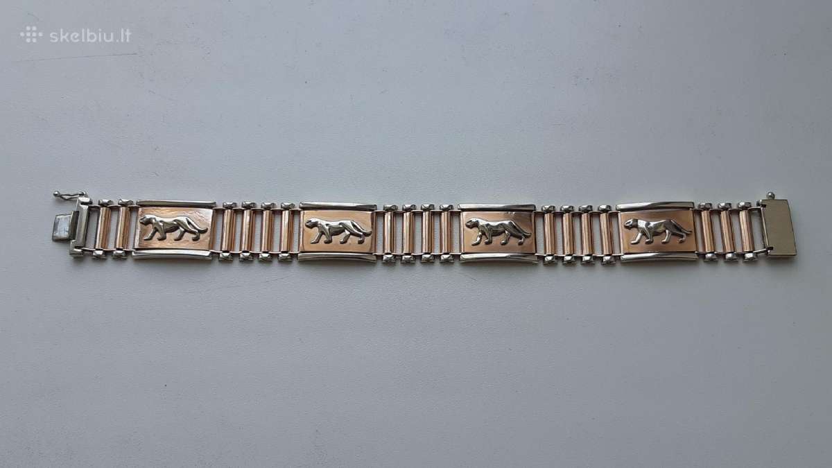 Auksine apyranke raudono/balto aukso 45,3gr
