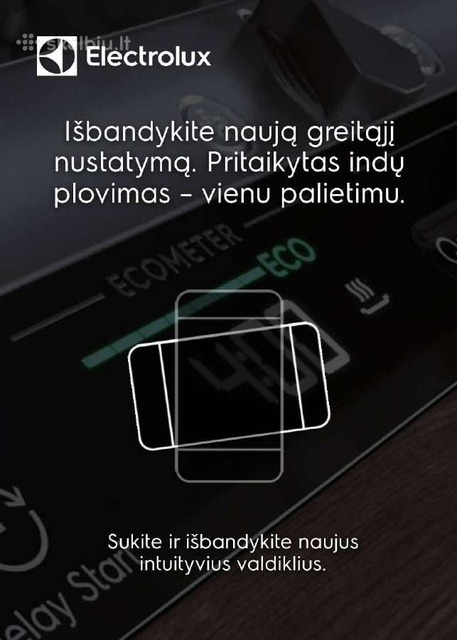 Electrolux 700 serijos „glasscare“ ndaplovė 45cm - nuotraukos Nr. 13