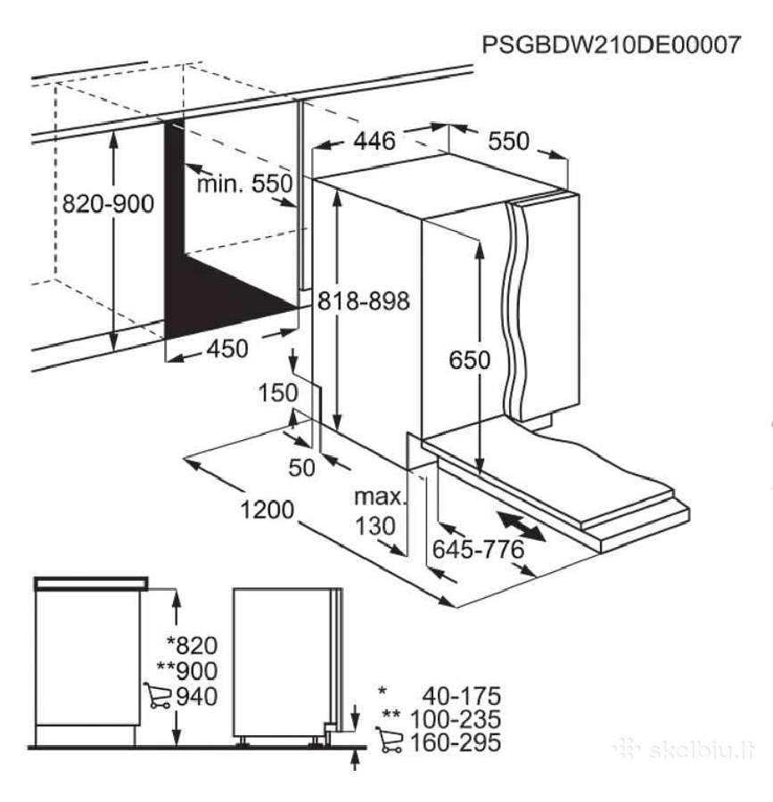 Electrolux 700 serijos „glasscare“ ndaplovė 45cm - nuotraukos Nr. 17