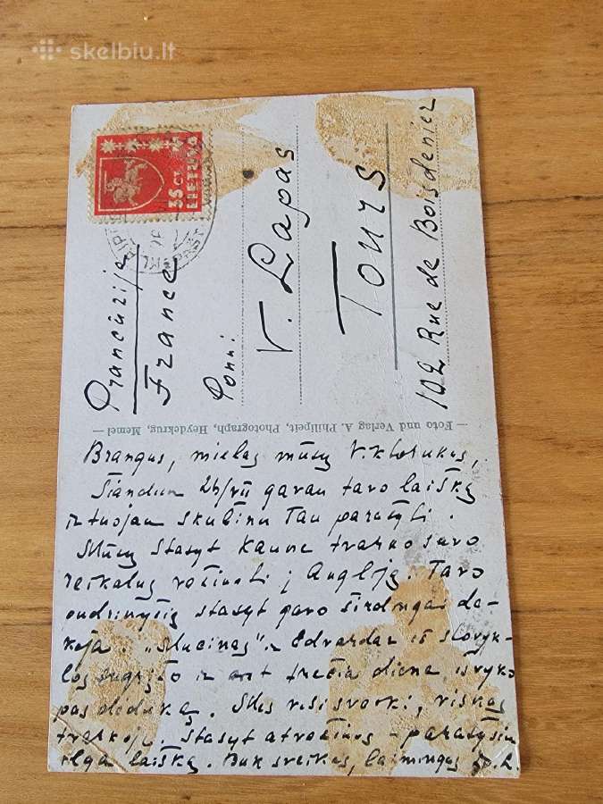 1910 -1920m.atvirutė Pagėgiai - nuotraukos Nr. 4