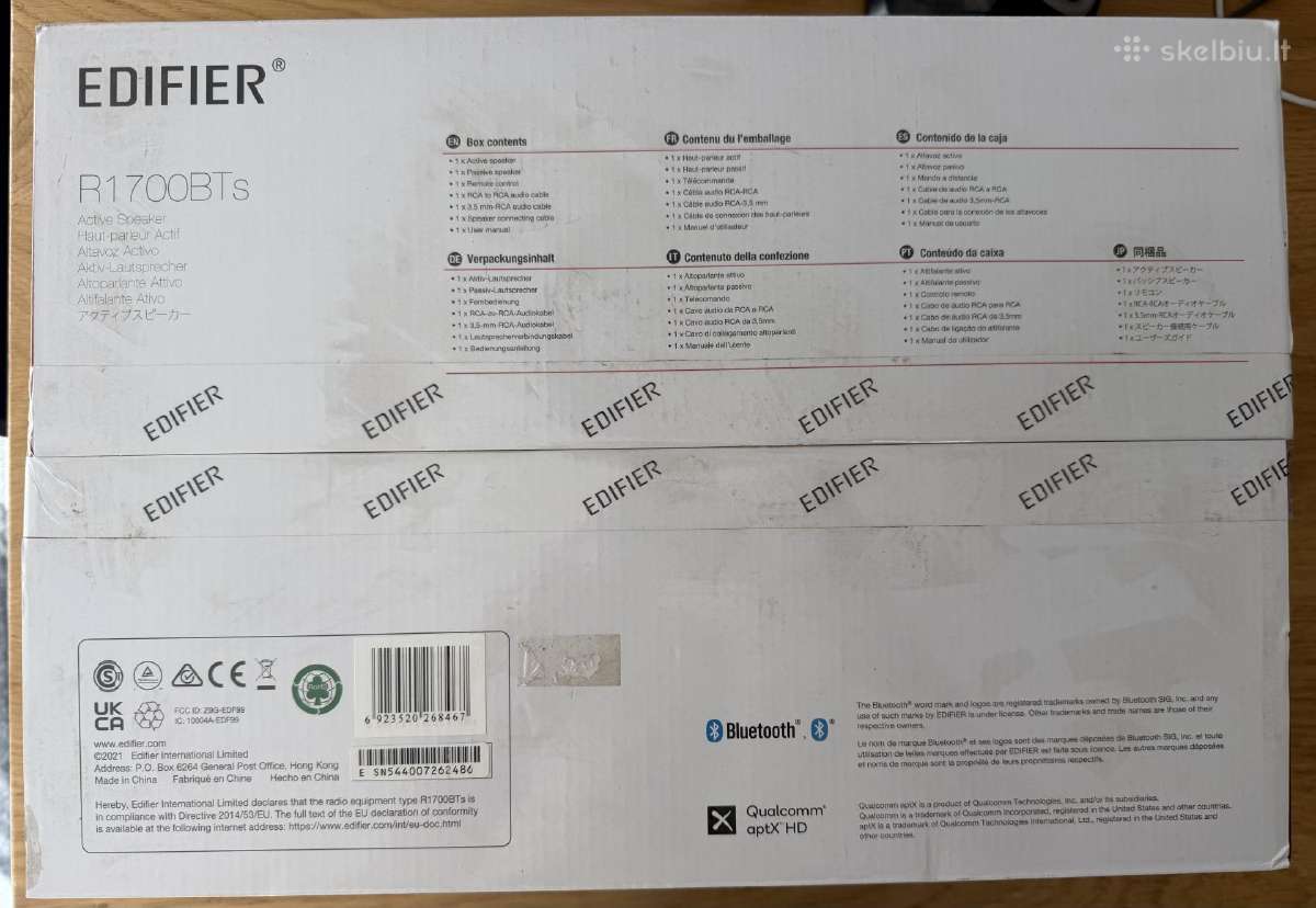 Kolonėlė Edifier Studio R1700bt, juoda sp., 66 W - nuotraukos Nr. 3