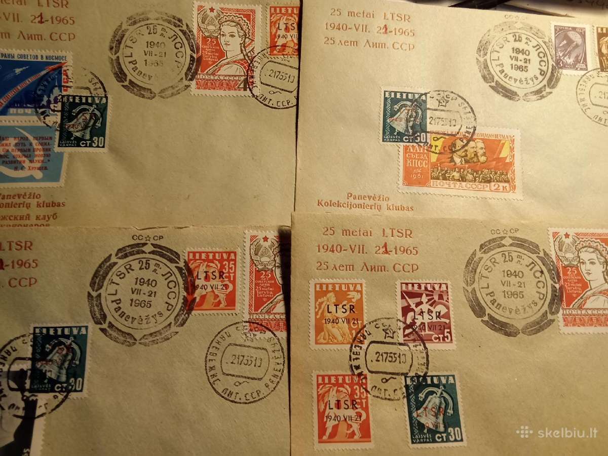 Panevėžio kolekcininkų klubo 1965m vokai