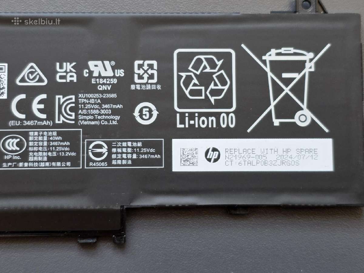 Hp 240 245 250 255 G10 baterija ae03xl - nuotraukos Nr. 2
