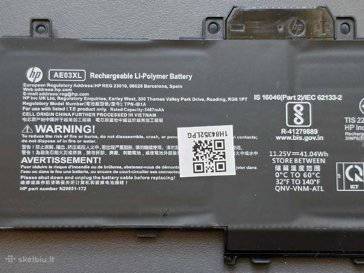 Hp 240 245 250 255 G10 baterija ae03xl - nuotraukos Nr. 3