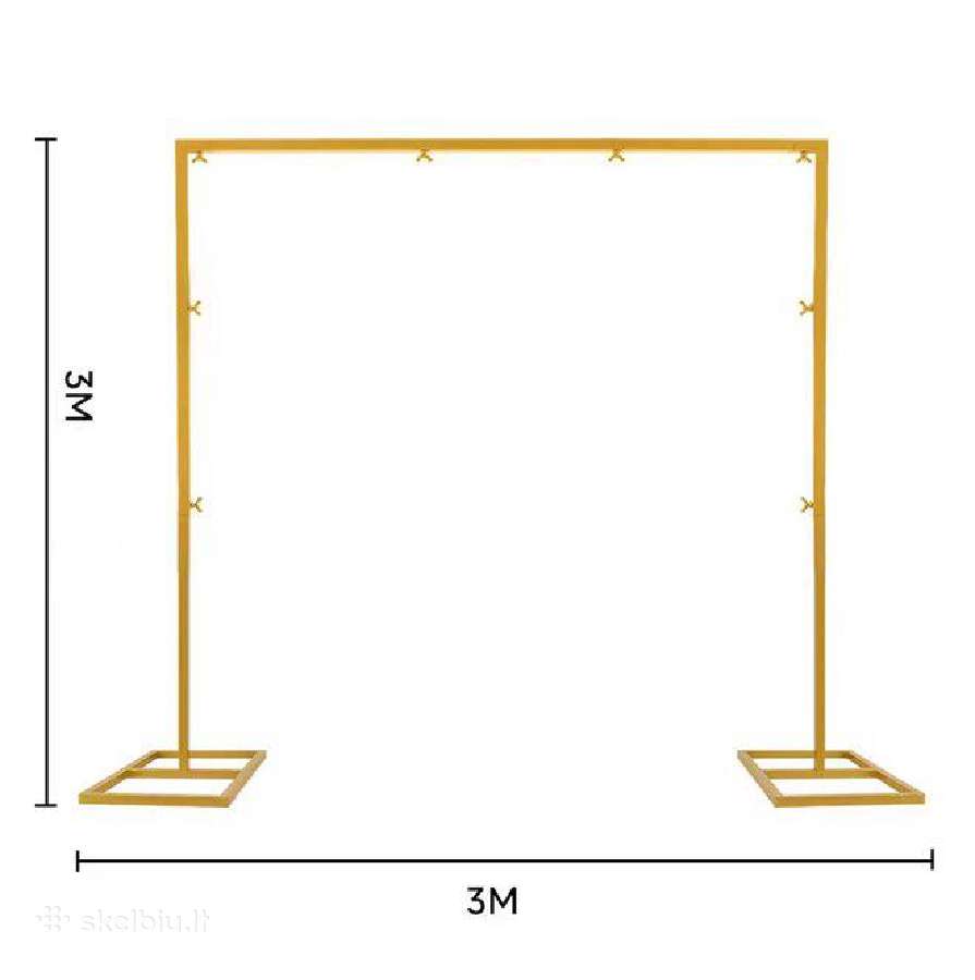 3x3 m sienelė dekoracijoms, tentui, papuošimui - nuotraukos Nr. 2